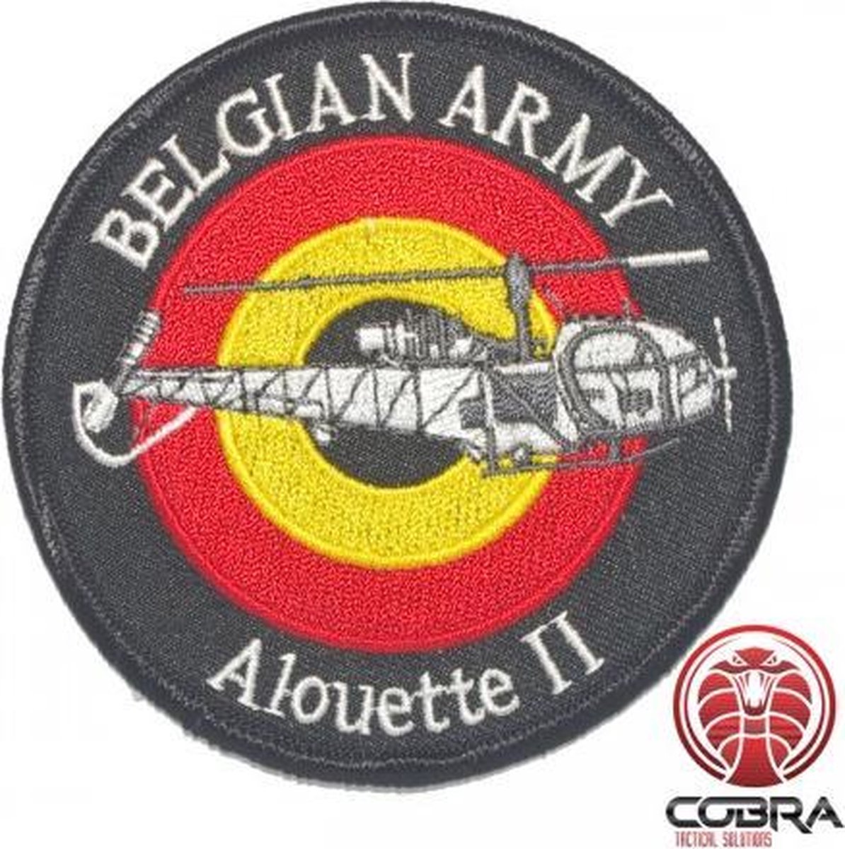 Belgian Air Force Alouette II aviation geborduurde patch | Strijkpatches | Military Airsoft